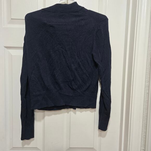 J.Crew Navy Blue Cardigan Sweater Button Front Women’s Medium - Picture 2 of 5
